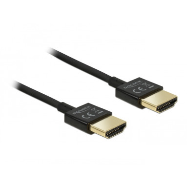 Delock HDMI™ High-Speed Kabel 0,5m (3D, 4K, ARC, Ethernet, schwarz)