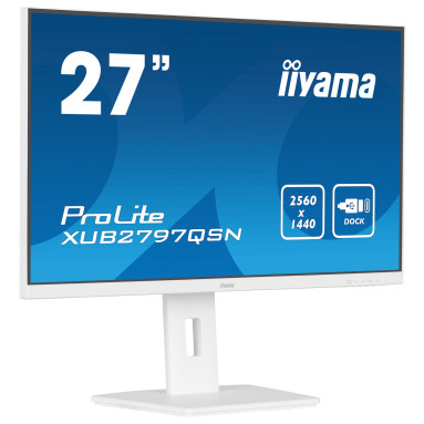 iiyama PROLITE XUB2792QSN 68,5 cm (27") Docking-Monitor (weiß)