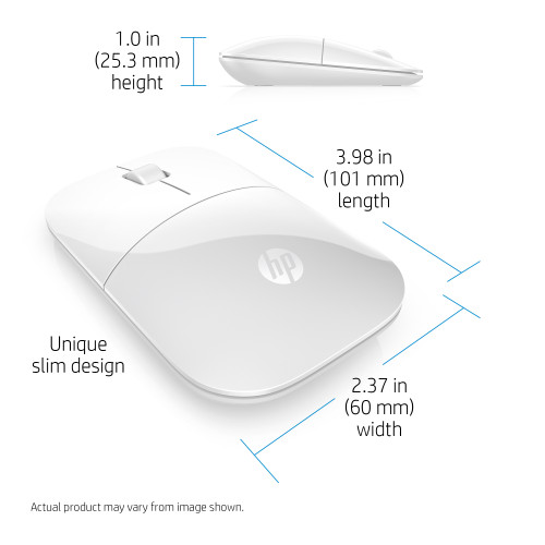 (weiß) Wireless HP Mouse Z3700 V0L80AA#ABB,